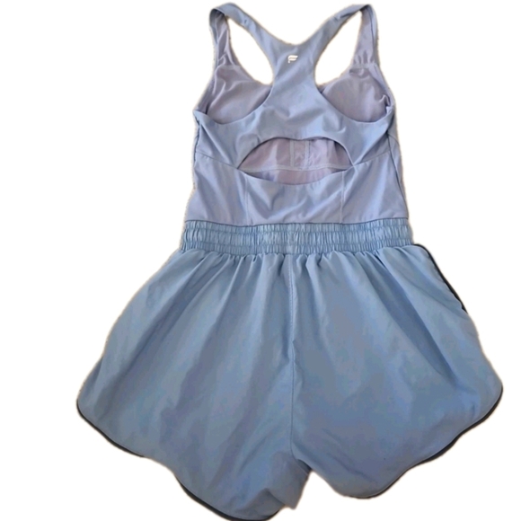 Fabletics Womens Sport Short Romper In Elemental Blue/Deep Navy S - Picture 9 of 10